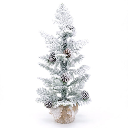 3ft Tabletop Christmas Tree with Snow Flocked Pine Cones