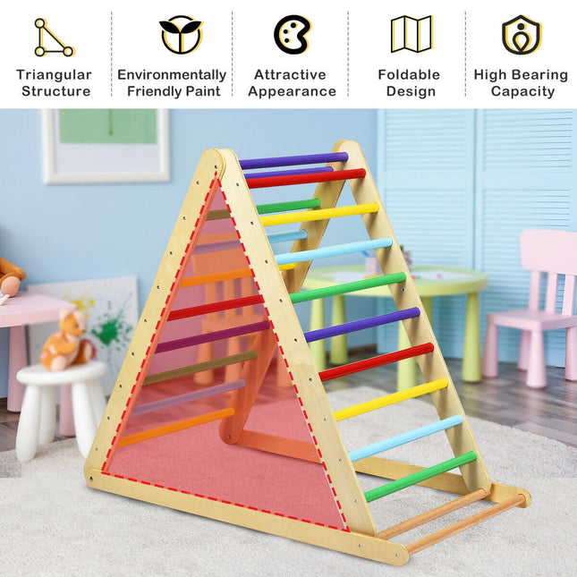 Foldable Wooden Climbing Triangle Indoor