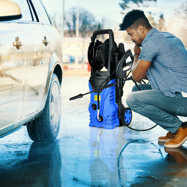1800W 2030PSI Electric Pressure Washer Cleaner with Hose Reel