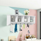 Mounted Storage Cabinet Hanging Entryway Shelf Coat Rack