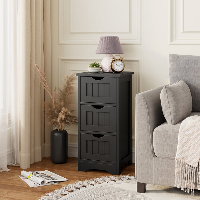 Bathroom Floor Freestanding Storage Organizer with 3 Drawers