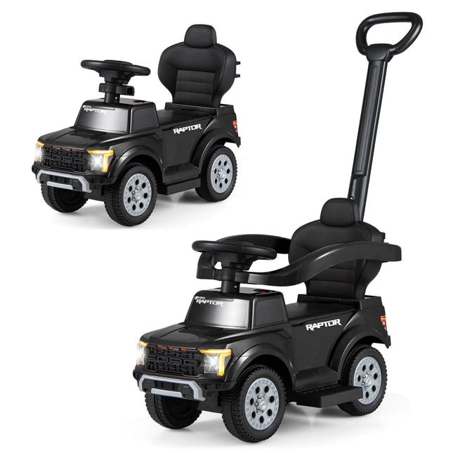 3-In-1 Licensed Ford Push Car for Toddlers