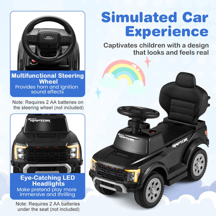 3-In-1 Licensed Ford Push Car for Toddlers