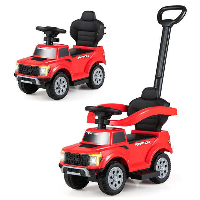 3-In-1 Licensed Ford Push Car for Toddlers