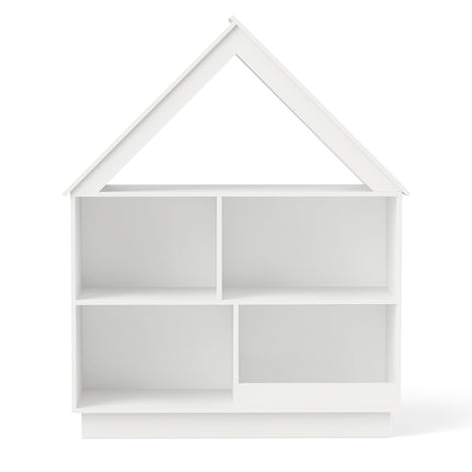 3-Tier House-Shaped Toy Storage Organizer with Open Shelves