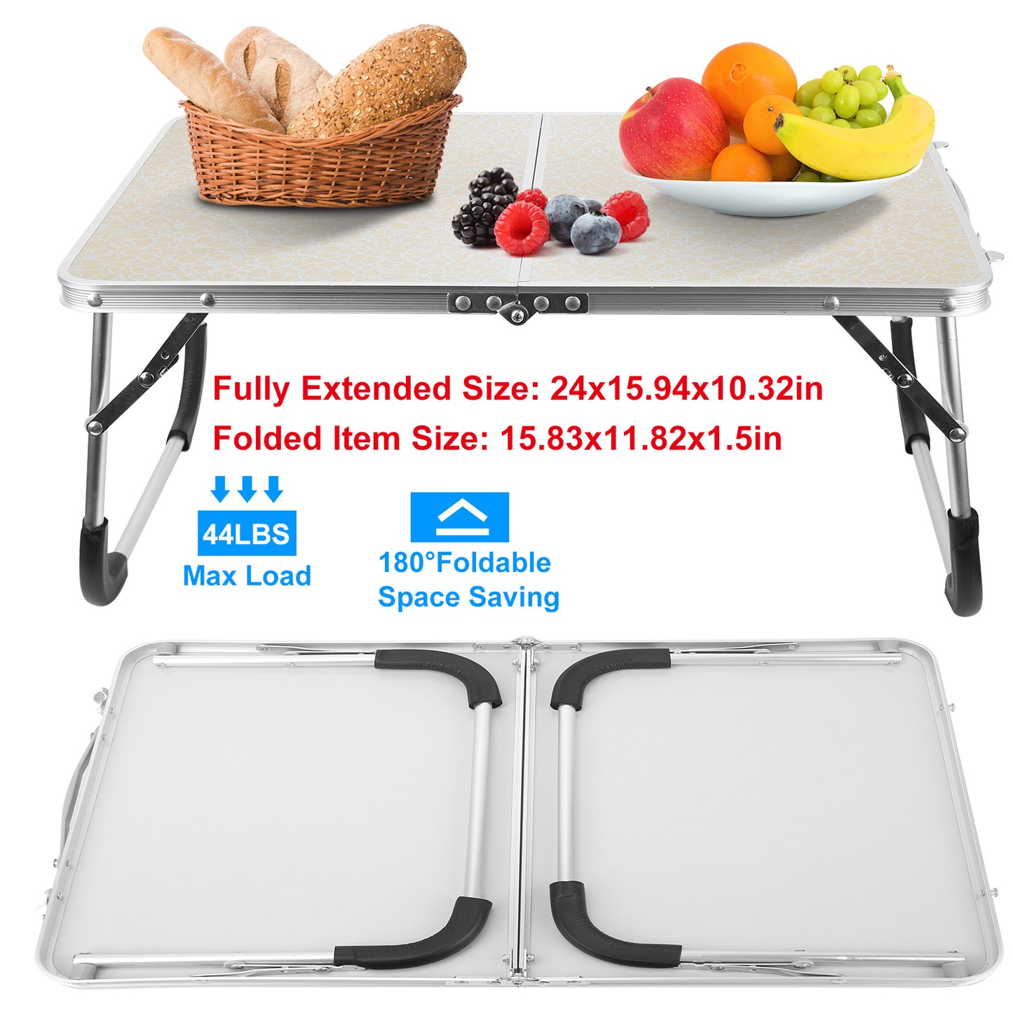 Foldable Laptop Table Notebook Bed Desk Breakfast Reading Writing Lap Tray For Sofa Couch Floor Dormitory