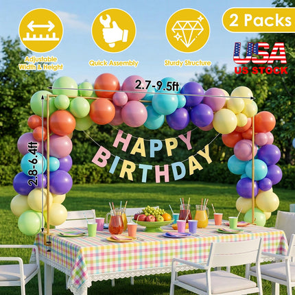 Adjustable Table Arch Stand for Balloon & Floral Decorations