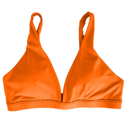 Women Deep V-Neck Sports Bras U-Shaped Back Sport Bras Padded Strappy Crop Open Back Low Impact Bras Sexy Fitness Tank Tops with Removable Pads for Gy