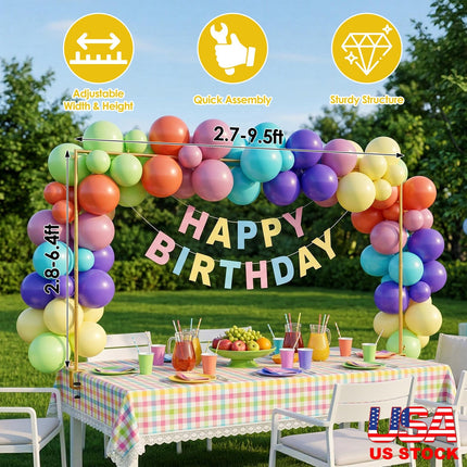 Adjustable Table Arch Stand for Balloon & Floral Decorations