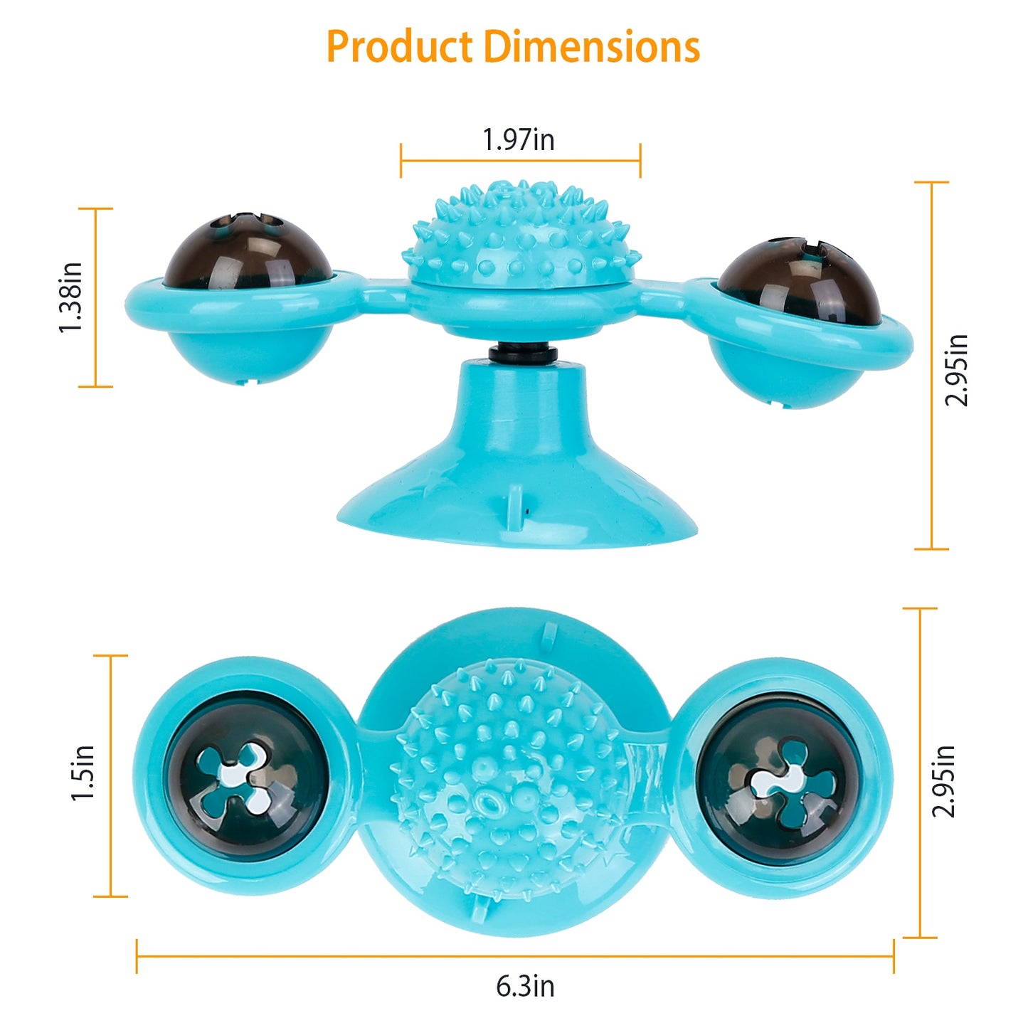 Windmill Cat Toy Turntable Interactive Teasing Pet Toy Wall Mount Turning Tickle Scratch Hair BrushÊCat Toy with Catnip Light Ball