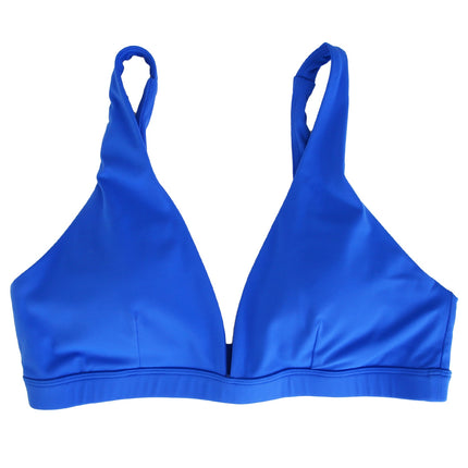 Women Deep V-Neck Sports Bras U-Shaped Back Sport Bras Padded Strappy Crop Open Back Low Impact Bras Sexy Fitness Tank Tops with Removable Pads for Gy