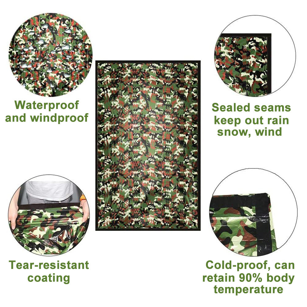 Camping Sleeping Bag Camouflage Sleeping Bag Waterproof Cold-Proof Survival Sleeping Bag