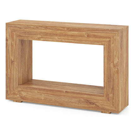 47" Farmhouse Console Table with 2-Tier Open Storage Shelf