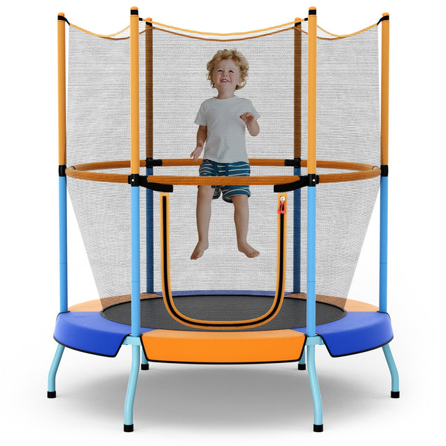 48 Inch Toddler Trampoline with Safety Enclosure Net