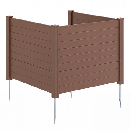 48 x 38 Inches Air Conditioner Fence 2 Panels Outdoor Privacy Fence