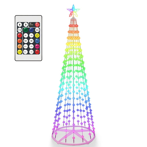 LED Smart Christmas Cone Tree – App & Remote Control, 210 Modes, Waterproof