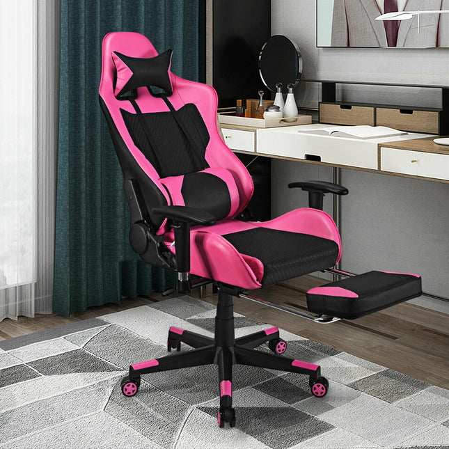 PU Leather Gaming Chair with USB Massage