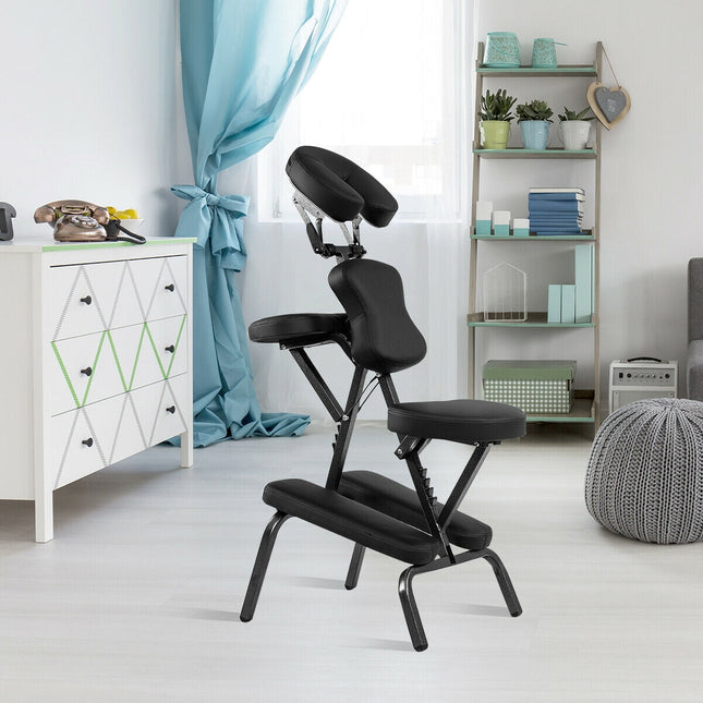 PU Leather Pad Travel Massage Chair with