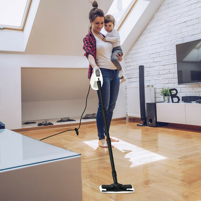 1400W Multipurpose Pressurized Steam Cleaner With 17 Pieces Accessories