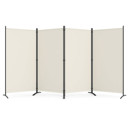 4 Panel Room Divider Screen 6 FT Tall Folding Privacy Partition