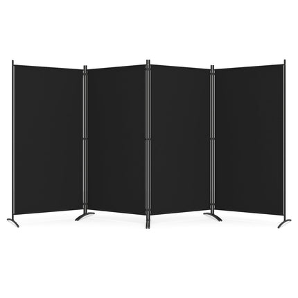 4 Panel Room Divider Screen 6 FT Tall Folding Privacy Partition