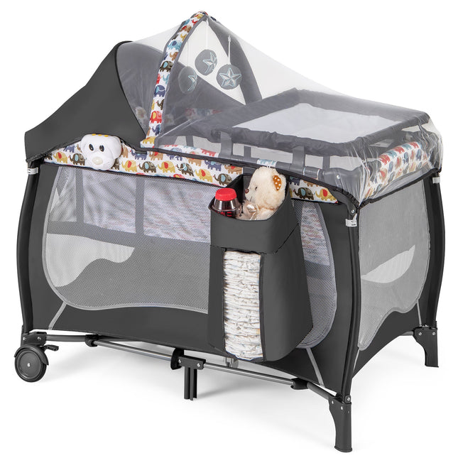 4 in 1 Portable Baby Nursery Center with Net and Music Box