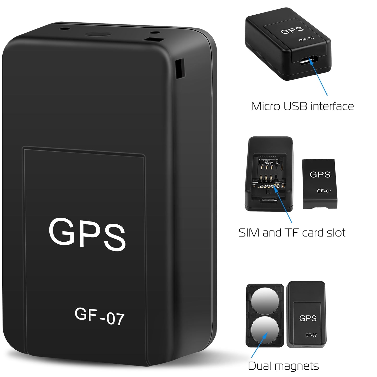 GPS Tracker Magnetic GSM GPRS GPS Tracker Anti-theft Car Kids Tracking Locator Anti-lost Pets Tracking