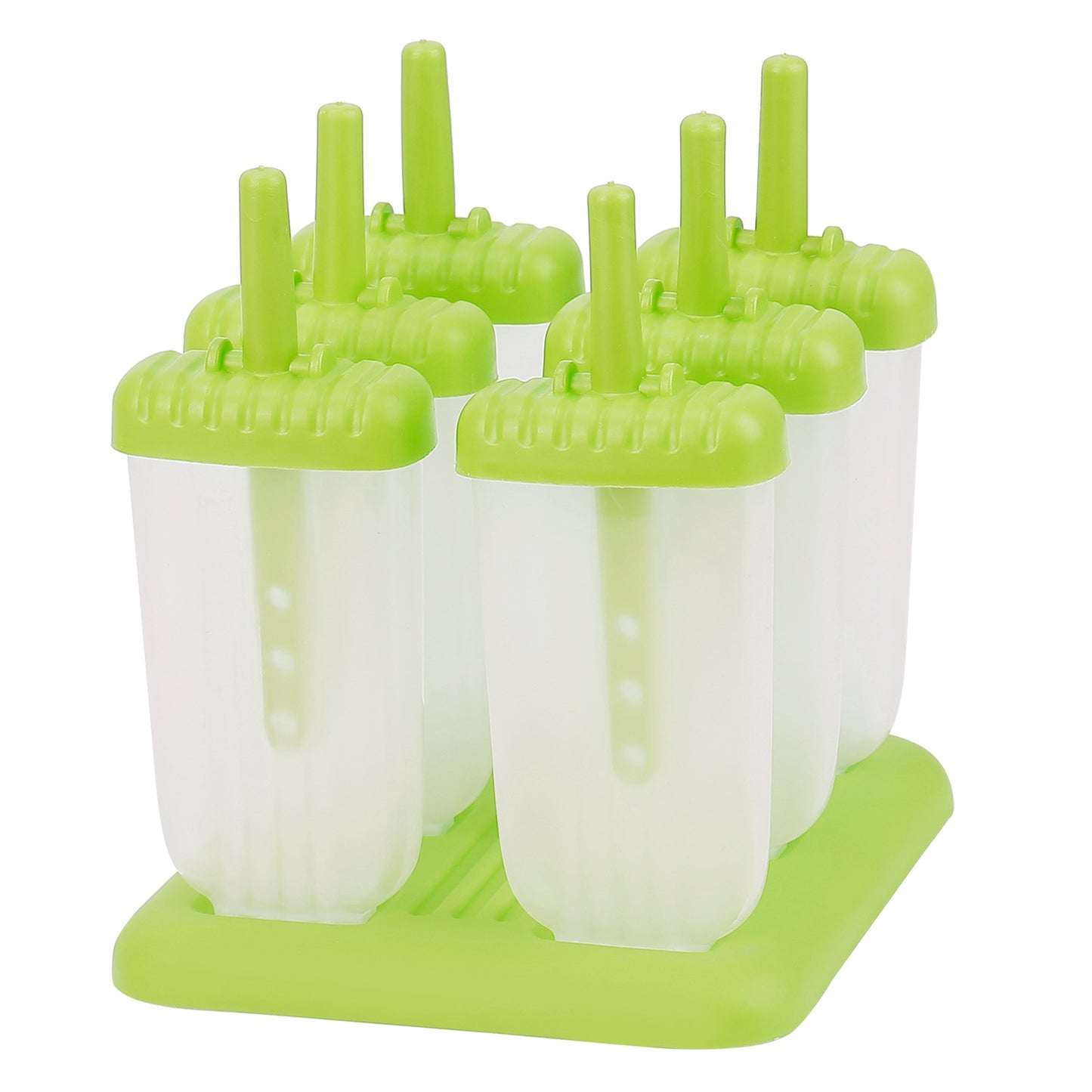 6Pcs Popsicle Molds Reusable Ice Cream DIY Ice Pop Maker Ice Bar Maker Plastic Popsicle Mold For Homemade Iced Snacks