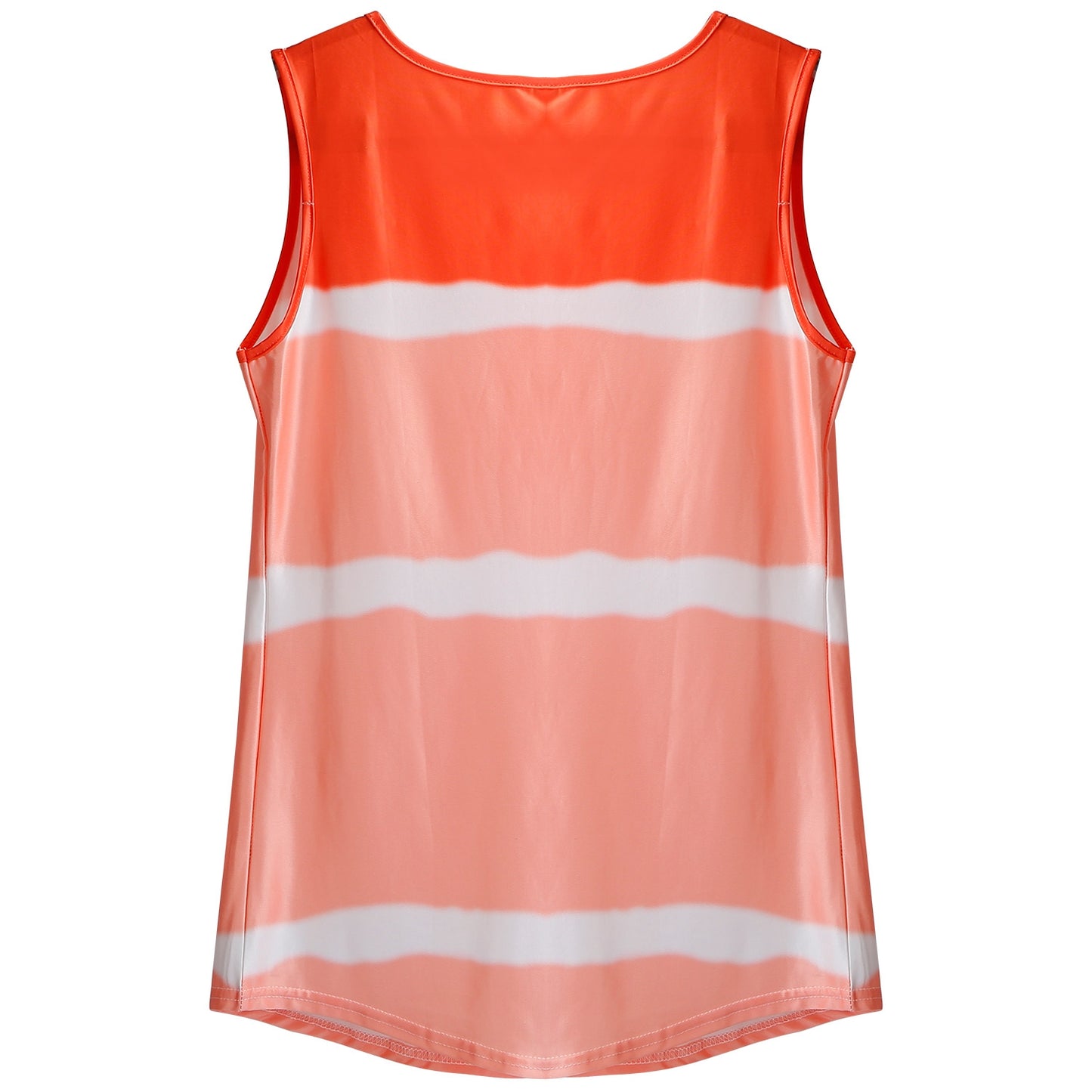Women Tie-dye Sleeveless Tank Tops Summer Loose T Shirts Tops Button Down Shirts Vest Blouse Plus Size