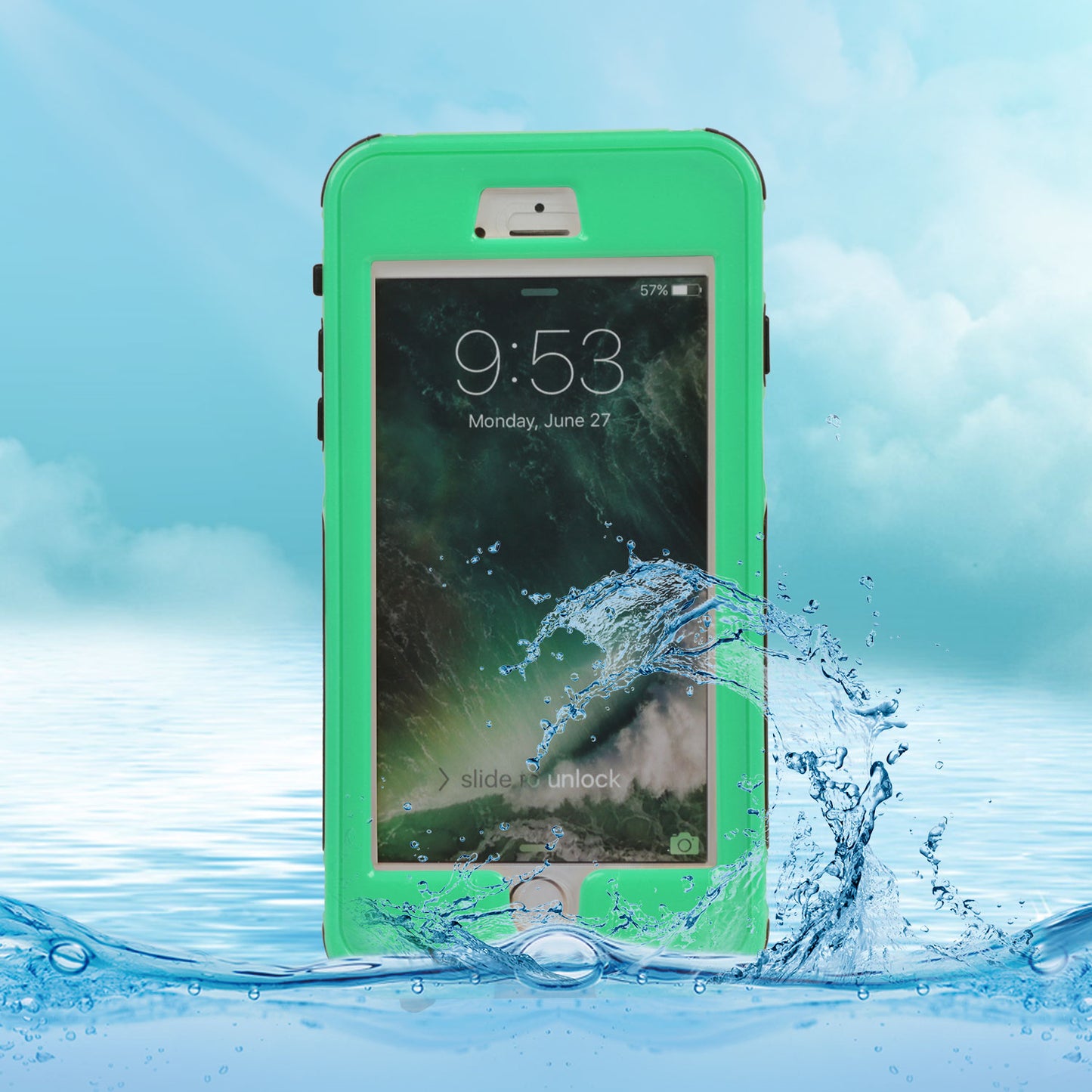 Rugged Water-proof Hybrid Full Cover Case For iPhone 6 Plus
