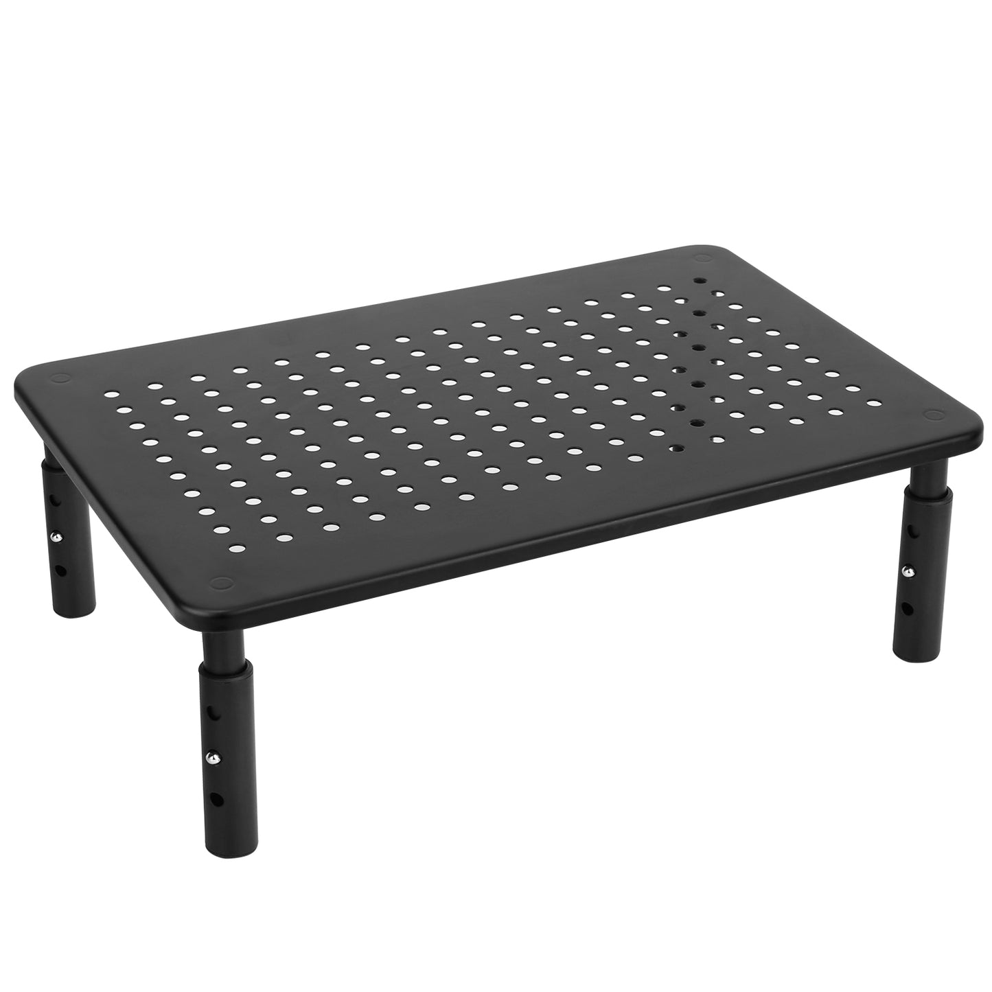 Monitor Stand Riser 3 Height Adjustable Desk Riser Organizer w/ Ventilation Holes For Desktop PC Laptop Printer