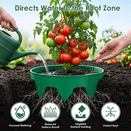 Adjustable Plant Grow Rings 10in with Hand Shovel - 12 Pack