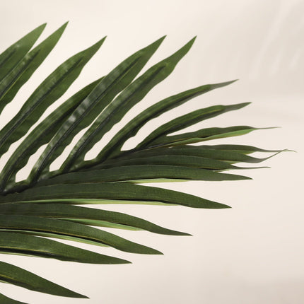 6FT Artificial Golden Cane Palm Tree with Black Pot