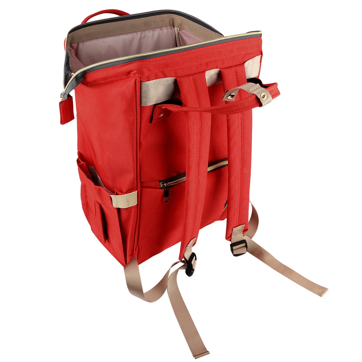 Mummy Diaper Bag Backpack Water-Resistant Large Capacity Travel Nappy Backpack Baby Nursing Handbag for Mom Dad Baby Care