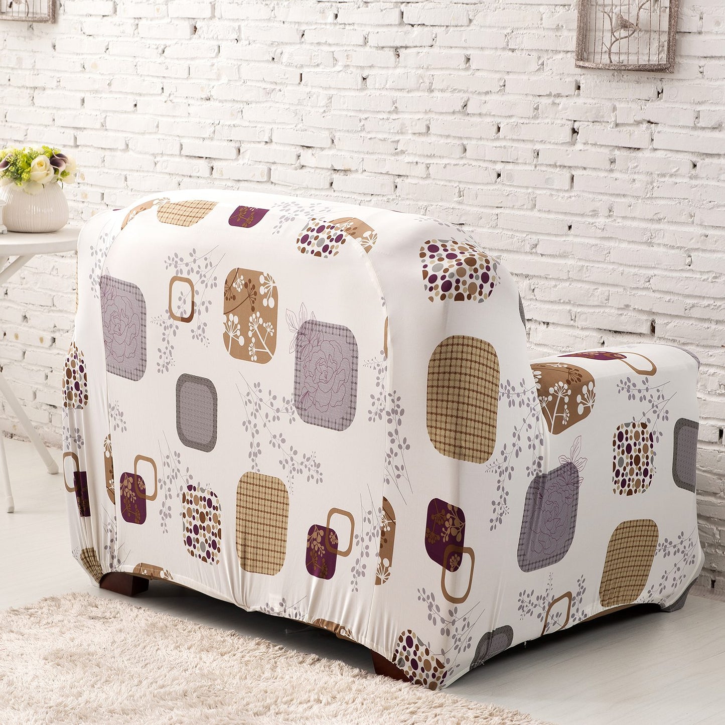 Sofa Cover Printed Stretch Sofa Furniture Cover Soft Sofa Slipcover Polyester Furniture Protector Cover