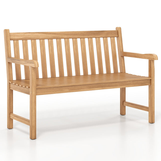 62inch Teak Outdoor Porch Bench 3