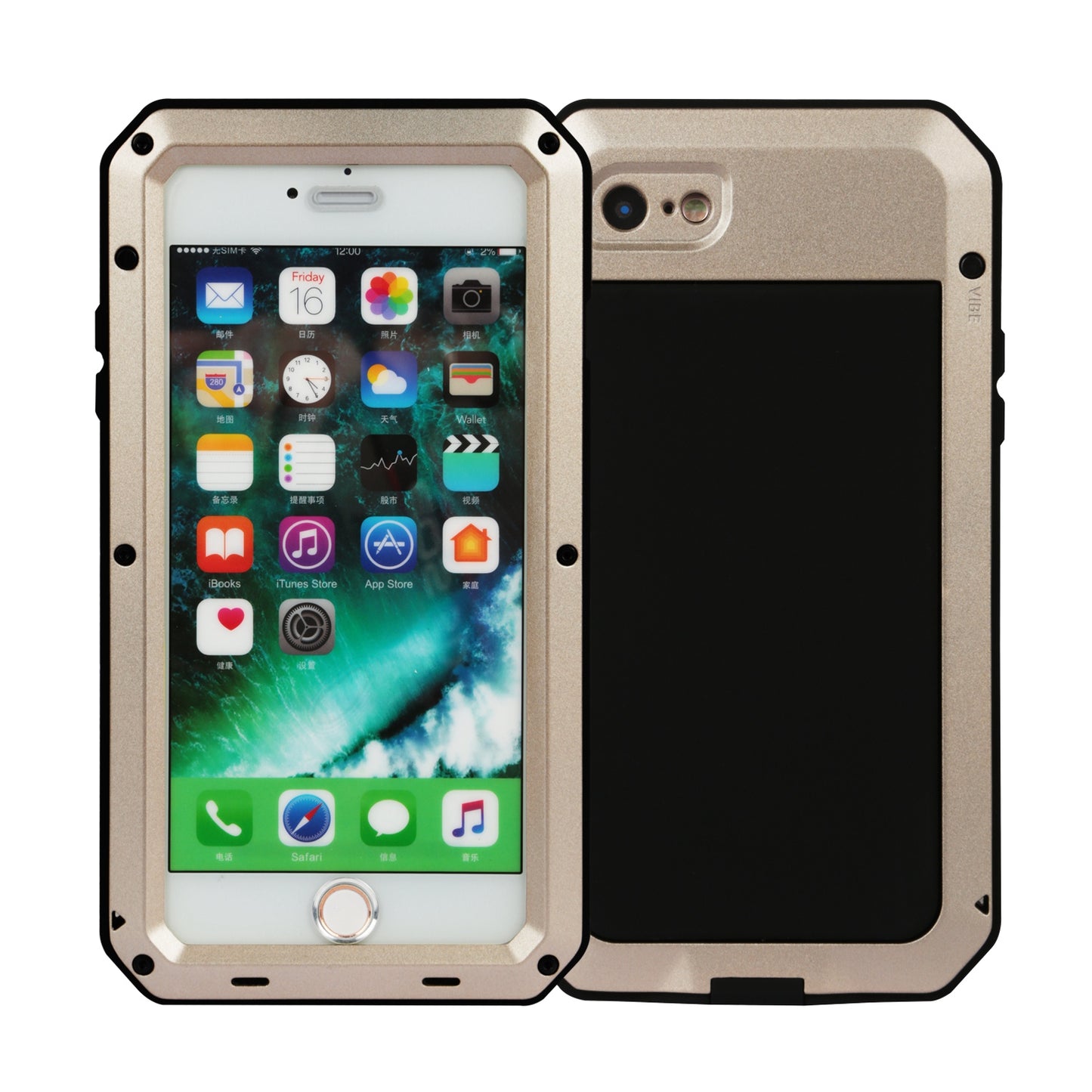 Rugged Shock-Resistant Hybrid Full Cover Case For iPhone 7