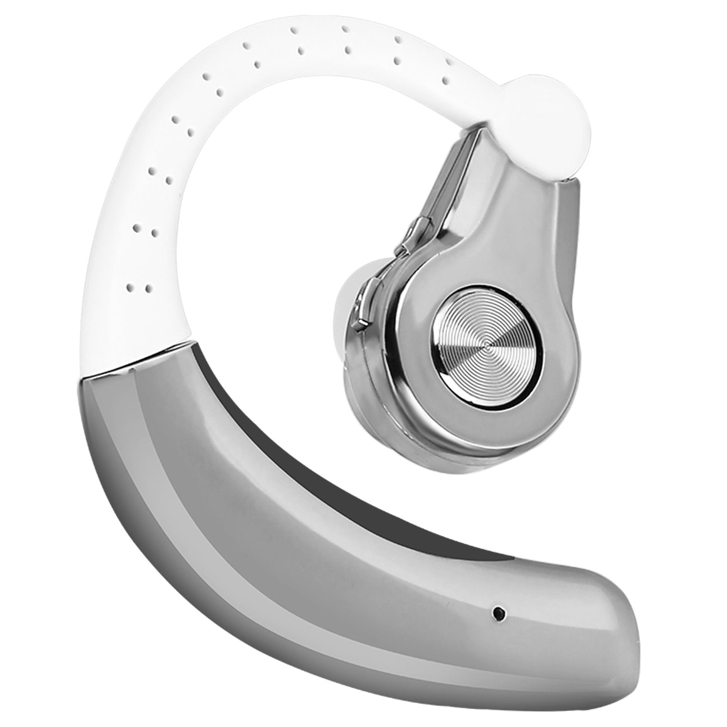 Wireless Earpiece Right In-Ear Wireless Earphone w/ Mic Earhook For Business Office Driving 120Hrs Playtime