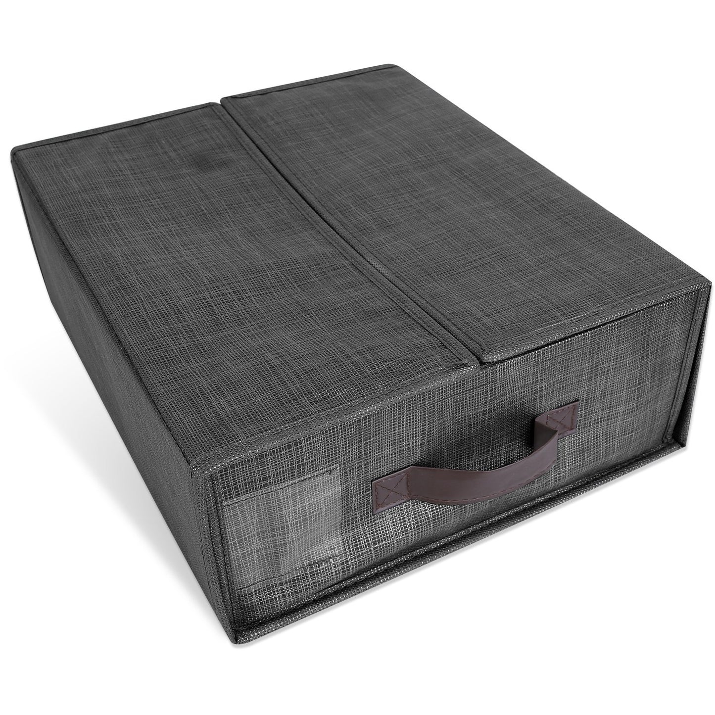 4Pcs Bed Sheet Set Organizers Foldable Bedsheets Storage Bins For Clothing Duvet Cover Pillowcase King Queen Bedsheet Closet Bedding Container With La