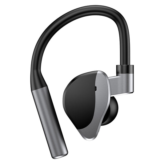 Unilateral Wireless Earpiece Rechargeable Wireless in-Ear Headset with Hook for Car Driving Phone Call Office