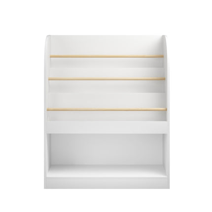 Kids Bookshelf with 3-Tier Front-Facing Display & Toy Storage