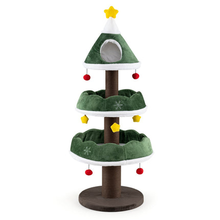 Multi-Level Cat Tree Tower 56.5" with Scratching Posts