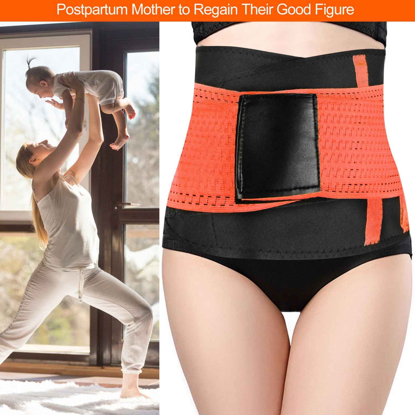 U-Shaped Slimming Waist Belt Body Abdominal Shapewear Sport Tummy Cincher Bands Office Ladies Postpartum Mothers