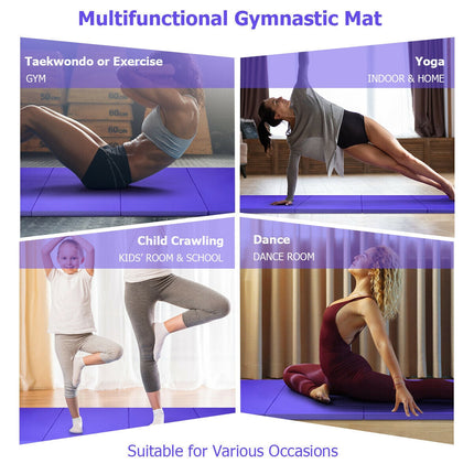 4 Feet x 10 Feet x 2 Inch Folding Gymnastics Tumbling Gym Mat