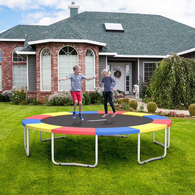 8/10/12/14/15/16 Feet Universal Trampoline Spring Cover-Multicolor