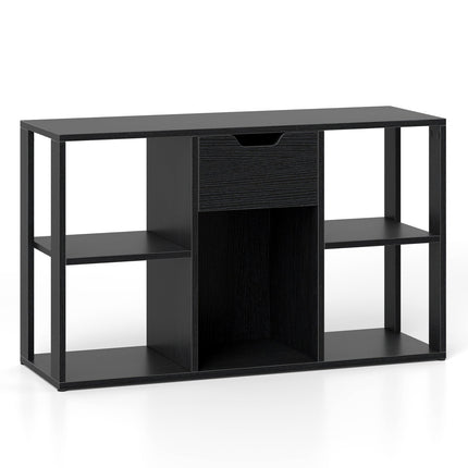 5-Cube Bookcase with Storage Drawer - Modern Display Shelf
