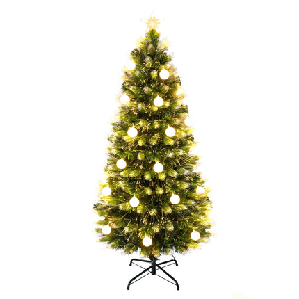 5 FT Pre-Lit Fiber Optic Christmas Tree with LED Lights