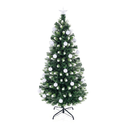 5 FT Pre-Lit Fiber Optic Christmas Tree with LED Lights