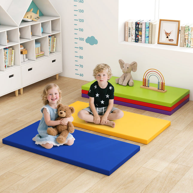 5 Pack 2 Inch Toddler Thick Rainbow Rest Nap Mats