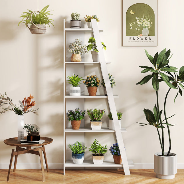 5-Tier Vertical Bookshelf for Small Spaces, 79" Tall